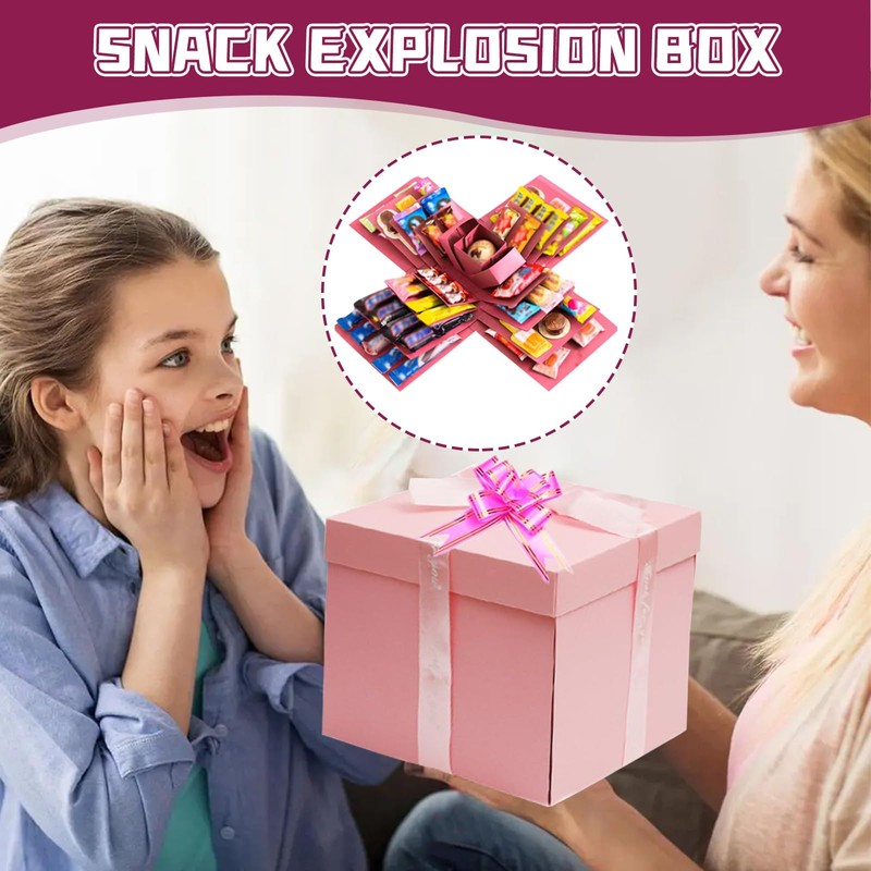 DIY Explosion Gift Box, 5 Layer Snack Explosion Box -