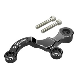 NICECNC Motorcycle Gear Lever Stabiliser Holder Gear Lever Compatible with Yamaha XSR700 2018-2023, MT-07 2018-2023, Black, See Fit