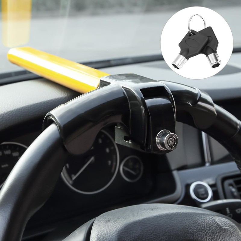 Car Steering Wheel Lock, Car Anti-Theft Wheel Lock Universal Fit