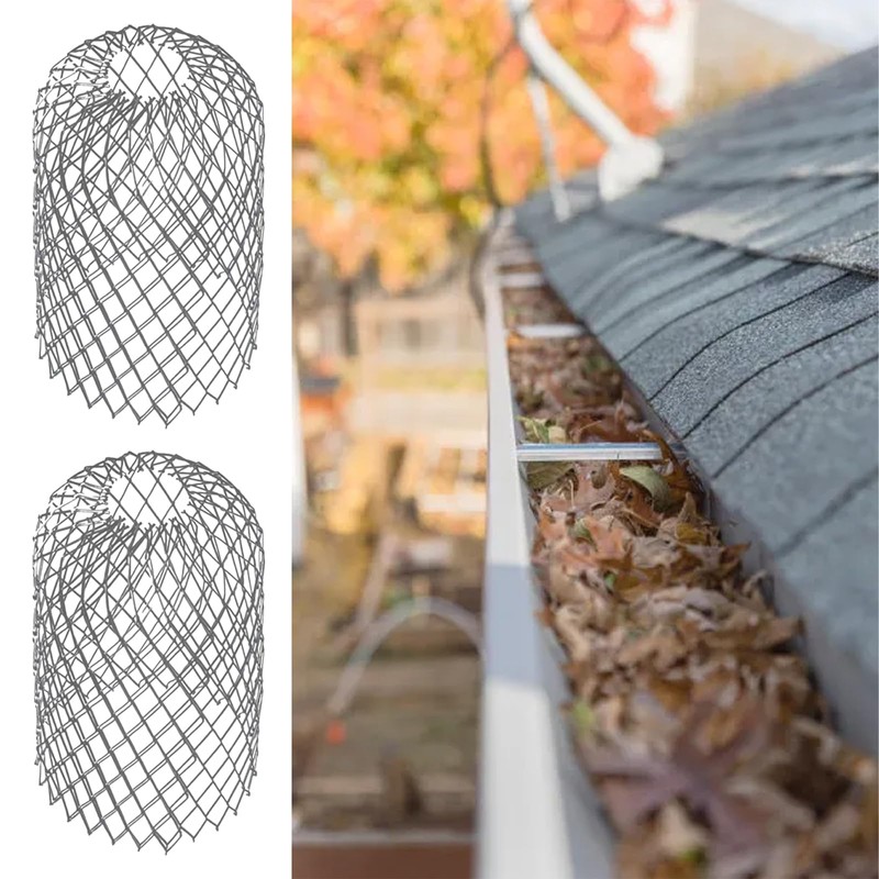 ALI2 4 Pieces Gutter Gutter Grids Aluminium Gutter Grille Drip