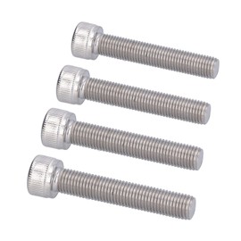 M10X1 25 Schraube M10 1,25 4Pcs Hex Bolt Socket Cap Screw A2 Stainless Steel 1.25Mm Fine Pitch Fastener Hardware (M10*55)