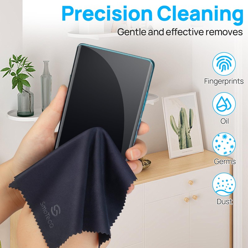 SmoTecQ Premium Microfiber Cleaning Cloths (6-Pack) – Ultra-Soft, Scratch-Free Cloths
