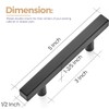 Ravinte 30 Pack 5 inch Square Cabinet Pulls Matte Black