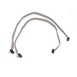 Connectors Pro 2-Pack 30cm 6 Inches 12P 1.27mm 0.05" 12 Pin 2x6 F/F Mini Female IDC Connector 0.635mm 0.25" Pitch 12 Conductors SWD Flat Ribbon Cable