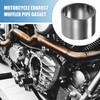 A ABSOPRO Motorcycle Exhaust Air Muffler Pipe Gasket 45mm Inner