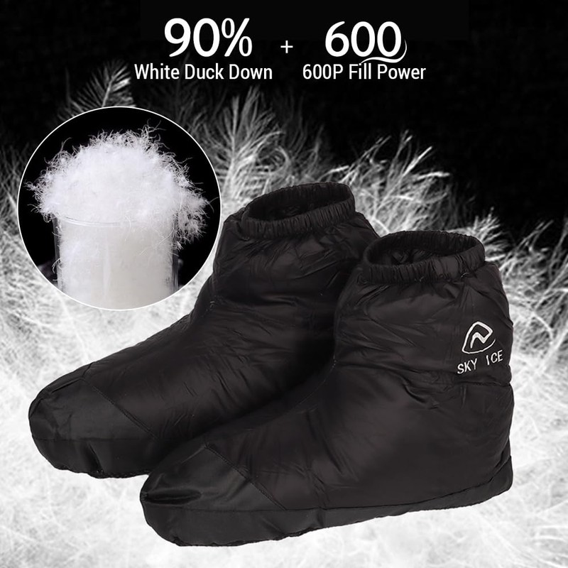 Waterproof Down Slipper Boots weight Down Socks Stuffed Booties Down