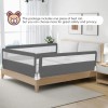 Costway 71" Foldable Adjustable Extra Long Bed Rail Guard Bed