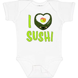inktastic I Love Sushi- Cute Baby Bodysuit 6 Months 0020 White 2f0e0