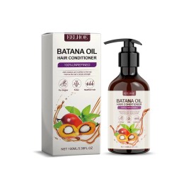 100% Unrefined Batana Oil Hair Conditioner 100ML Add Moisture Nutrition for Thicker Fuller Healthier Hairvolume: 100 mL, color: Gray, Scent: Floral