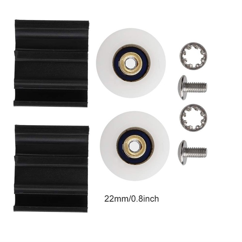 Fdit 22 mm Greenhouse Door Wheels Halls Door Wheel Replacement