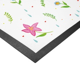Mr. & Mrs. Panda 50 x 75 cm Doormat Flowers Life - Gift, Saying about Life, Positive Message, Nature Lover, Dirt Trapper Rug,