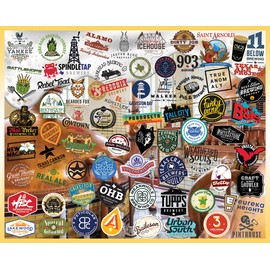 White Mountain Puzzles Texas Craft Beer, 1000 Piece Jigsaw Puzzle