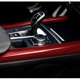 VViViD Epoxy Gloss Carbon Fiber Demon Red Vinyl Wrap Film Roll (10ft x 5ft) Interior Use Only