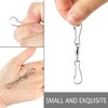 Ledoo 20 Pack Swivel Hooks Clips Wind Spinner Dual Hook