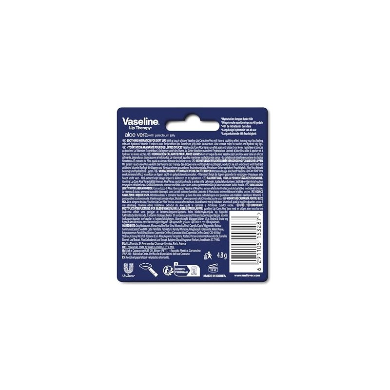 Lip Therapy Petroleum Jelly - Aloe Vera by Vaseline for