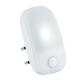 Electraline 58316 LED Night Light with On/Off Switch - White