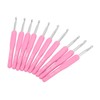 10pcs Crochet Hooks Kit Ergonomic Silicone Handles Crochet Hooks 6MM