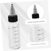 GLEAVI 8 pcs Transparent Squeeze Bottles with Scale for Liquids