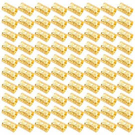 80 PCS Gold Dreadlock Beads Hair Jewelry Braids Accessories for Goddess Locs Crochet Passion Twist Hair Rings Soft Metal Adjustable Braiding Cuffs (80