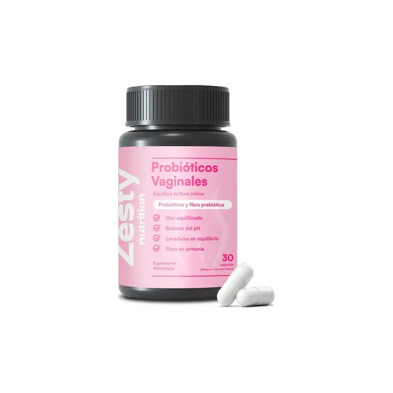 Probióticos Flora Femenina Zesty Nutrition Cepas Xos Cápsulas