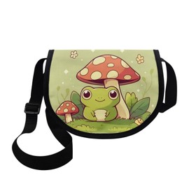 Zanxiantu Murshroom Frog Cross Over Purse for Women Crossbody Wallet Purses Pouch Cross Messenger Bag for Girls 6-10 Years Old Gift Handbags