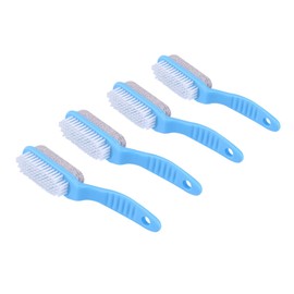 Healvian 4pcs Double-sided Pumice Foot File for Callus Removal and Foot Care Scrub Brush for Home Use Random Colors
