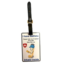 DDW I Have Asthma Awareness Bag Tag