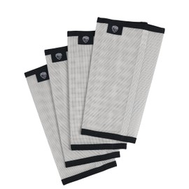 Steedvalor Horse Fly Boots Breathable Comfortable Loose-Fitting Fly Boots for Horses Reduce Stomping, Non-Slip Fly Boots for Horses Set of 4 Silver Grey S