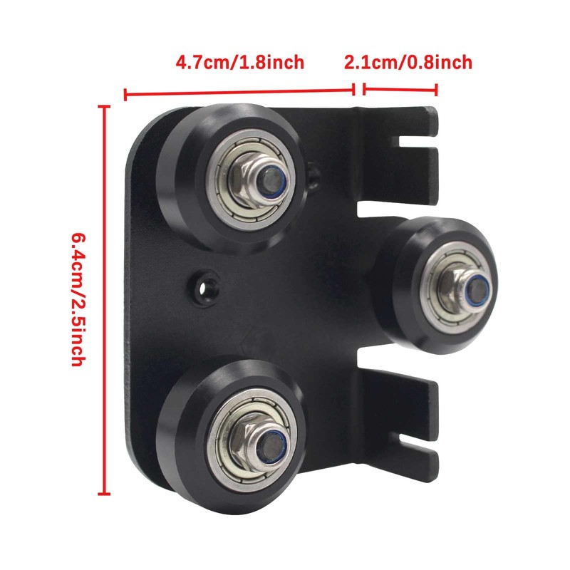 Assembled Big V Slot Gantry Plate, POM Wheels Set with