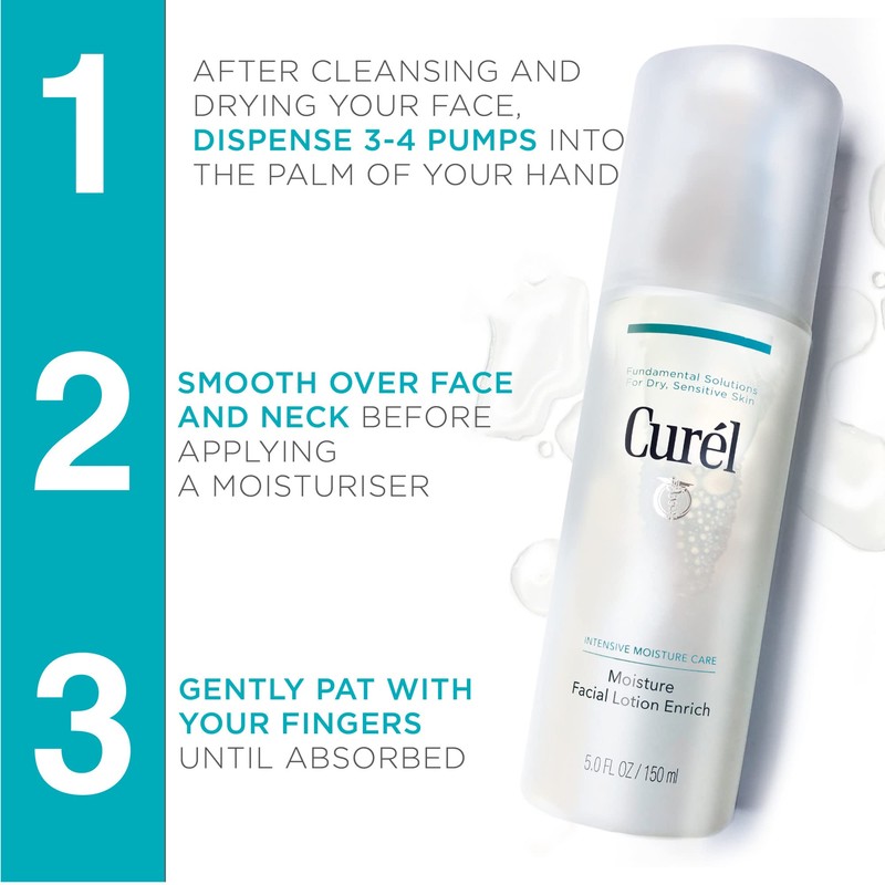 Curel Hydrating Face Toner, Water Essence for Dry, Sensitive Skin