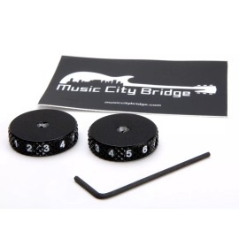 Music City Bridge Numbered Roller Knobs, for Jaguar & Jazzmaster
