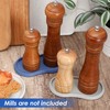 Koluti Salt and Pepper Mill Holder Silicone Tray Set of