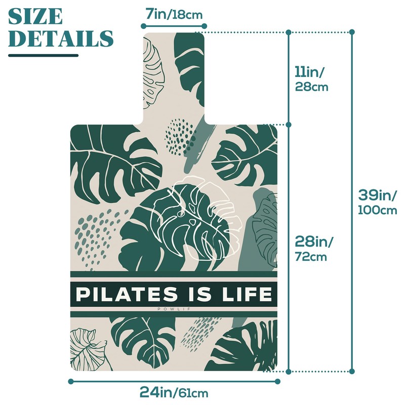 Pilates Reformer Mat, Foldable Pilates Reformer Cover with 2 Options,