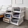 A foldable clothing storage basket-arbitrarily assembled multi-layer drawer storage box
