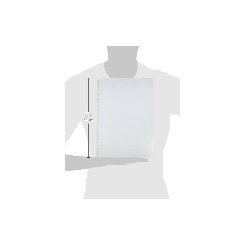 Plus Office 180274 Pack of 100 A4 60-Micron Polypropylene Sleeves