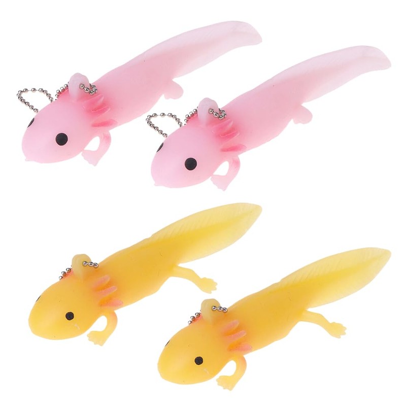 SHIDXIB 2Pcs Funny Fish Keychain Stress-Relieving Prank Joke Keychain Accessory