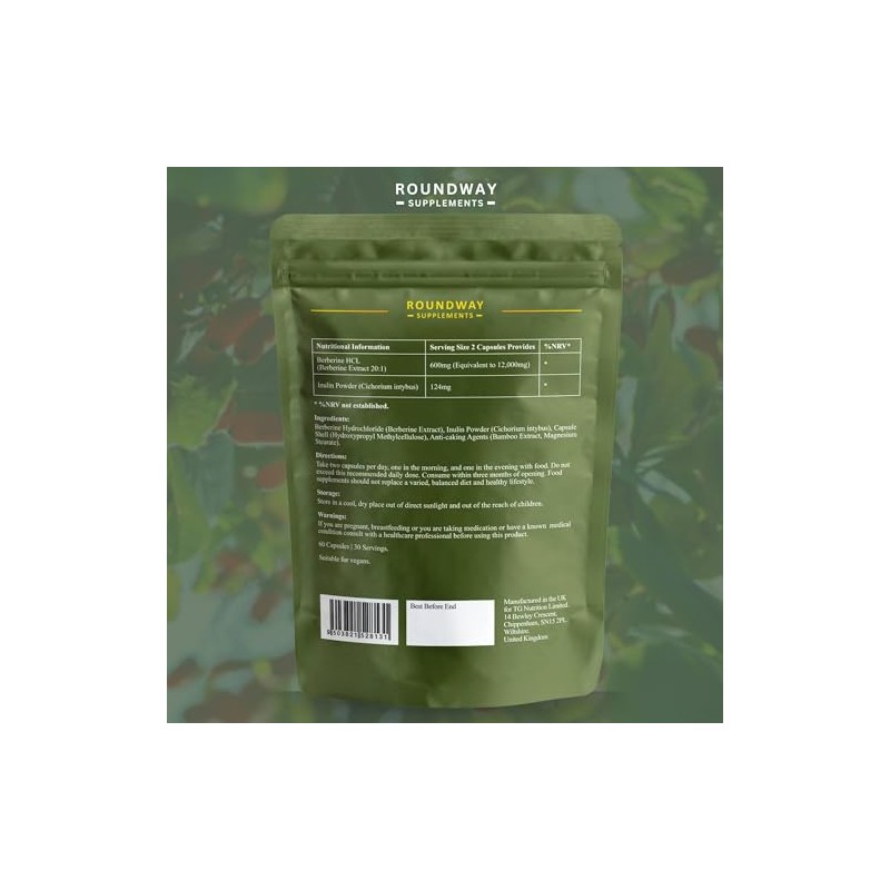 Berberine 12000mg High Strength | 97% HCL Berberine Supplement |