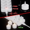 Lasumora Rechargeable Tea Lights Candles with Remote Timer & Charging