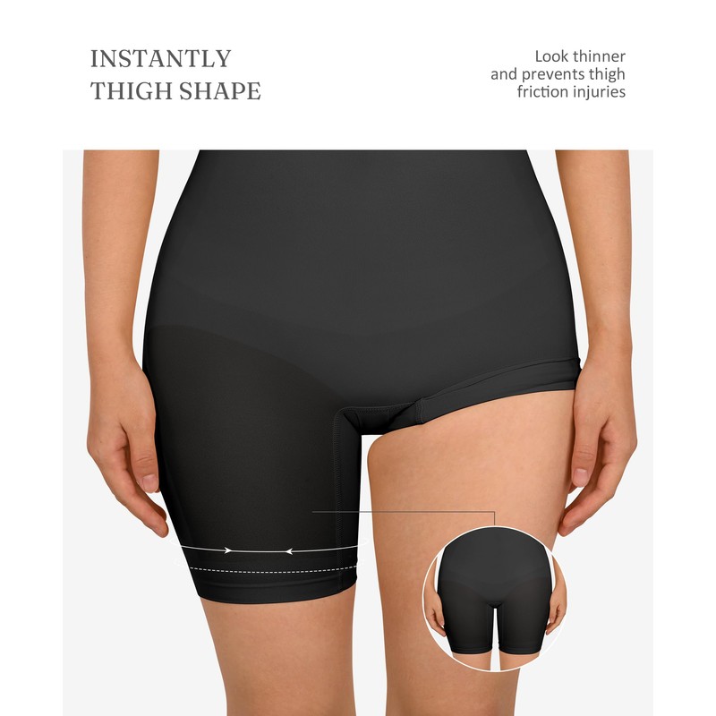 FeelinGirl Body Shaper Tummy Control Shapewear Plus Size Seamless Full