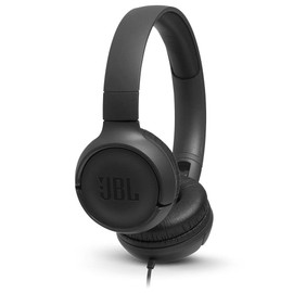 JBL T500 in Black – On Ear Lightweight, Foldable Headphones with Pure Bass Sound – 1-Button Remote / Built-In Microphone