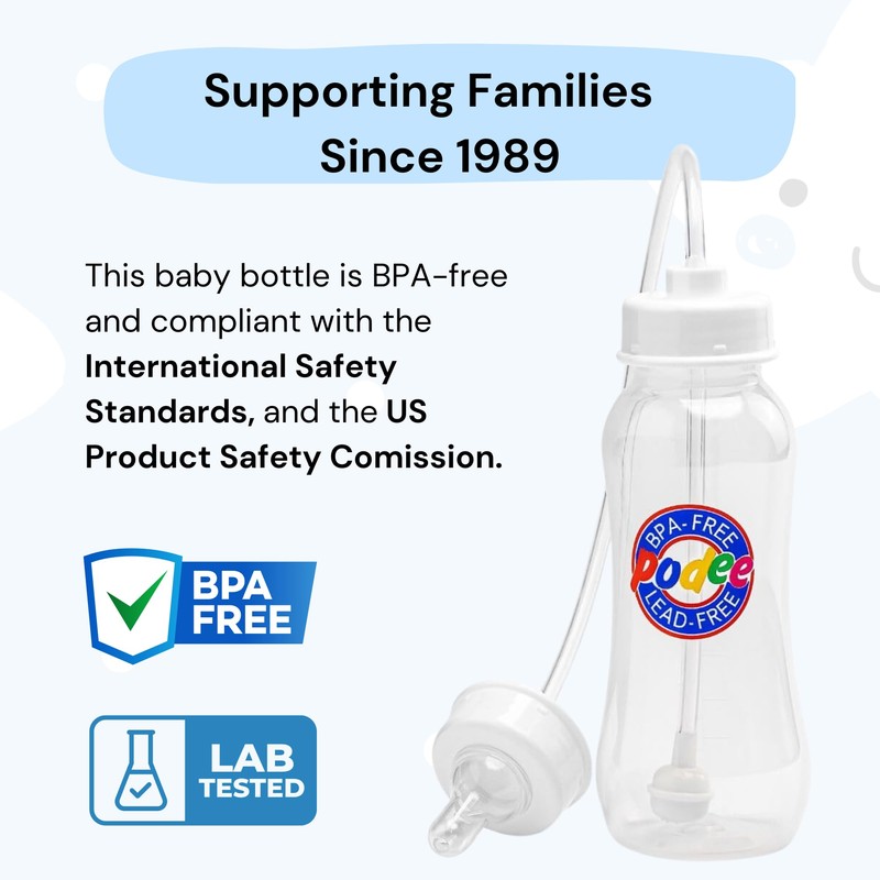 Hands-Free Baby Bottle - Anti-Colic Nursing System 9 oz Baby