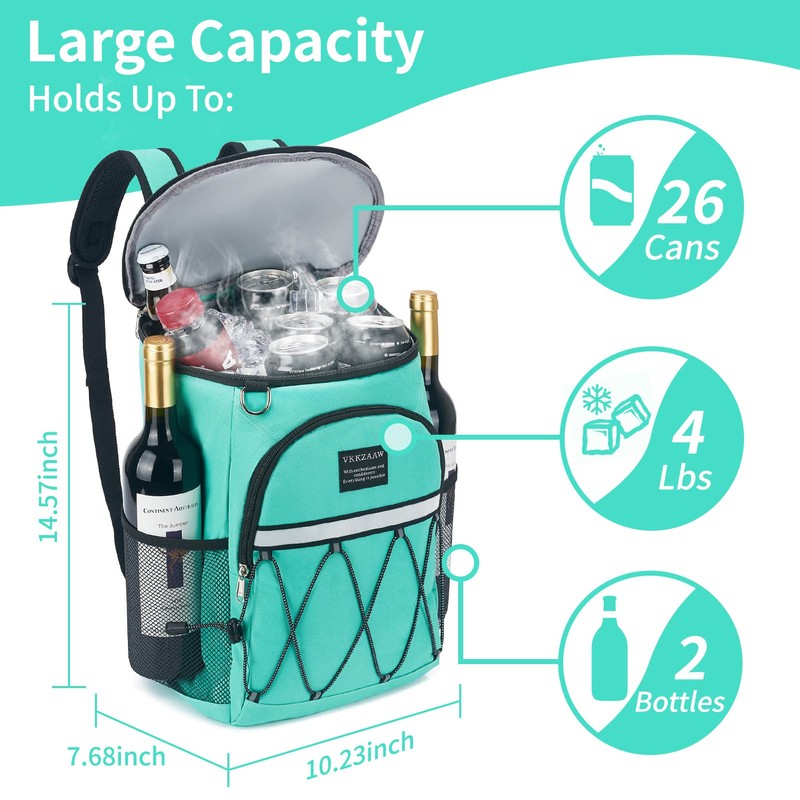 Backpack Cooler Backpack 26 Cans Insulated Leak Proof for Women