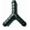 12mm Inline Y Piece Hose Connector- Barbed Nylon Joiner For Tube, Pipe Or Hose