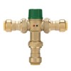 Watflow 3/4 Inch Brass Thermostatic Mixing Valve with Union Connections,