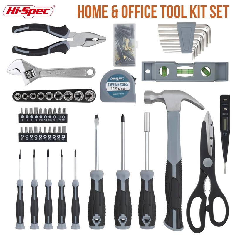 Hi-Spec 54pc General Household Tool Set – Home & Garage