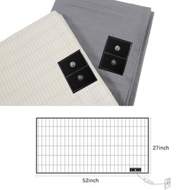 Jffszsd Organic Grounding Sheet 5% Silver for Bed Sleeping Therapy with 15ft Grounding Cord for Better Health (Gray, 27X52)