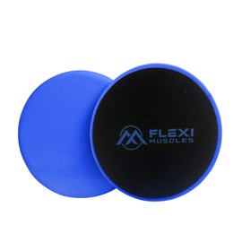Flexi Muscles Core Sliders Dual Sided Sliding Discs for Use on All Floors. Our Core Sliders are ideal for Abs exercises, Yoga, Pilates and Home Workouts.