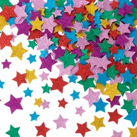 SmallCat 540pcs Foam Star Stickers, Colorful Self Adhesive Glitter Star Stickers, Sparkle Small Star Stickers for Arts Craft Supplies, Home Decoration, Festival Celebration Decoration