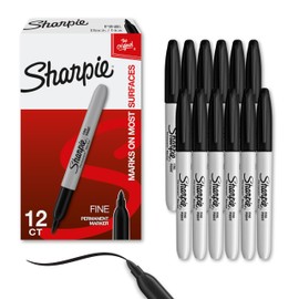 Sharpie Set de marcadores permanentes de secado rpido y resistentes a la decoloracin de punta fina para madera, plstico, papel, metal y ms, para...   