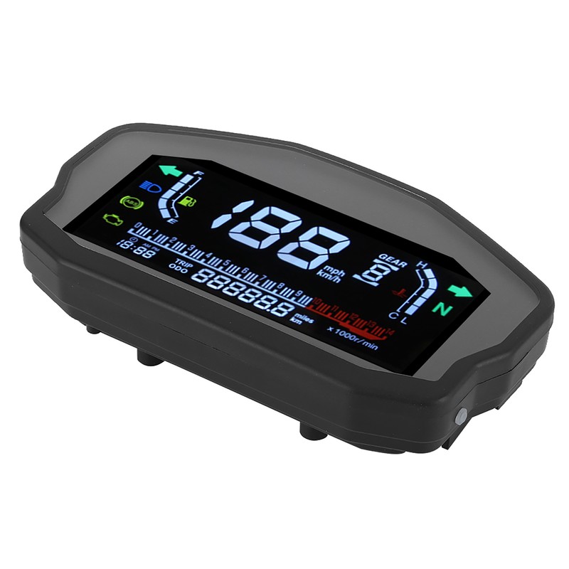 Motorcycle Speedmeter Fuel Level Gauge Refit LCD Instrument for 1/2/4